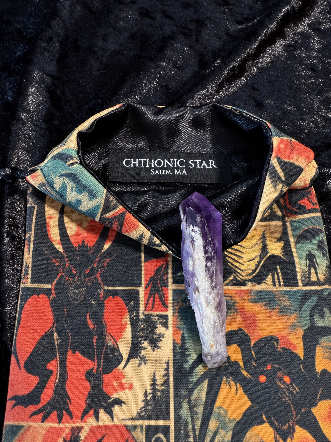 Vintage Cryptids Drawstring Bag