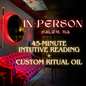 In-Person: 45-minute Reading + Custom Ritual Oil