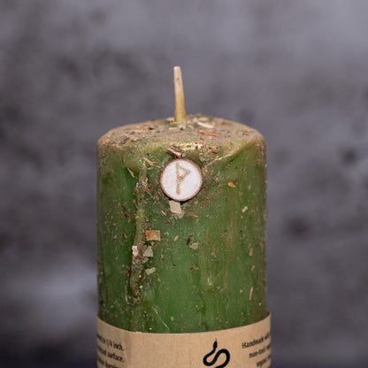 Money Drawing Beeswax Candle
